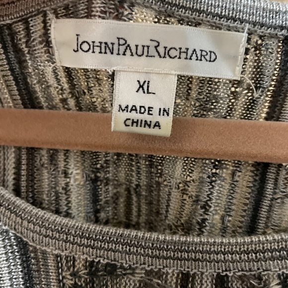 Women XL Gorgeous Knit Stretch Boho Top Blouse Flattering Style - Picture 4 of 6